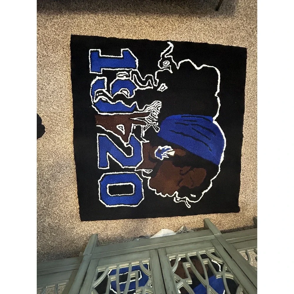 Zeta Phi Beta Sorority Custom Handmade Rug Tapestry 4' X 4'